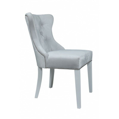 Gray Upholstery Chesterfield Chair Designer Einitzer Armchairs Dining room furniture