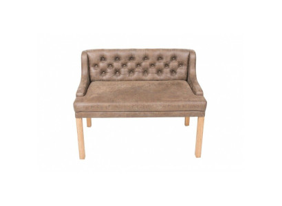Chesterfield Stool Textile Seat Benches Restaurant Fabric Shop Sofa Leather