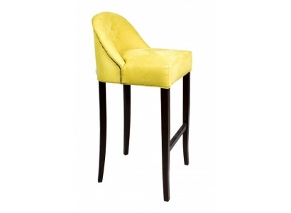 Yellow bar stool set bar chairs set of 6 fabric seats luxurious seating furniture