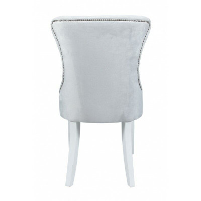 Gray Chesterfield Seating group Modern Dining room Upholstered Chairs Luxury Seater