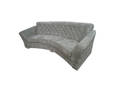 Three Seater Half Round Couch Chesterfield Upholstery Sofa Couches Beige