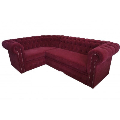 Corner sofa Chesterfield Upholstery Sofa Corner suite Velvet Upholstery Seats Corner Sofas