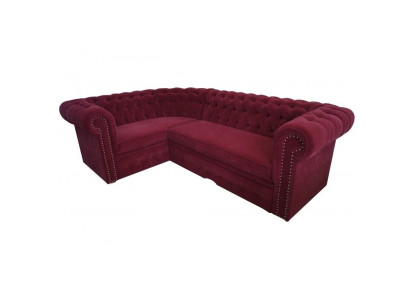 Corner sofa Chesterfield Upholstery Sofa Corner suite Velvet Upholstery Seats Corner Sofas