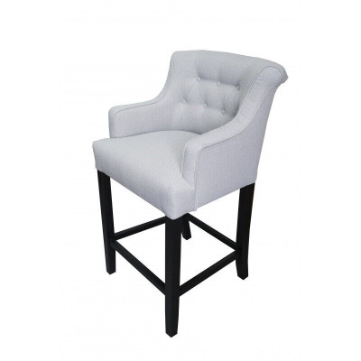 Gray Bar Stool Bar Chair Designer Fabric Design Lounge Chairs Set of 8