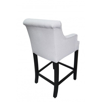 Gray Bar Stool Bar Chair Designer Fabric Design Lounge Chairs Set of 8