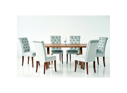Design Dining room Table 4 Chesterfield armchairs Dining room 5 pieces. suite
