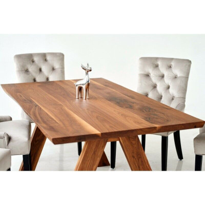 Design Dining room Table 4 Chesterfield armchairs Dining room 5 pieces. suite