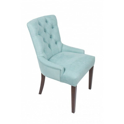 Modern HellBlue e Chesterfield chair set Designer armchairs Luxurious seating furniture