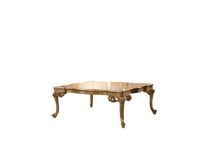 Baroque Rococo Gold Solid wood Coffee table for the Living room