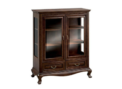 Classic Display case showcase cabinet Wardrobe Real wood showcases V-W 3-4 glass cabinet
