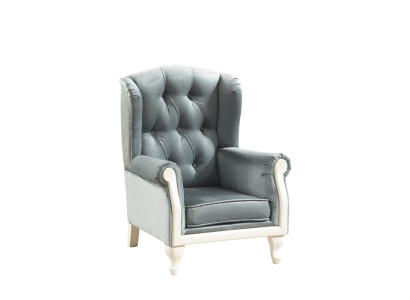 Chesterfield Wing Chair Armchair Upholstery TV Office Couch Genuine Leather