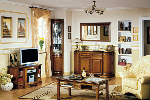 Classic r Unterschank TV-cabinet TV cabinet TV Wardrobe Chest of drawers Country house Z-TV-cabinet