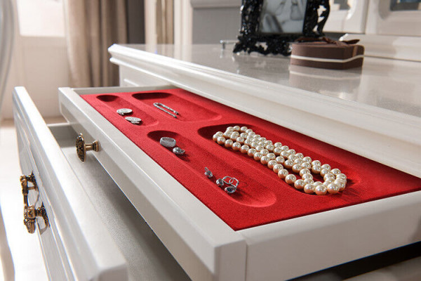 Classic r Designer Mirror with Drawers Standing Mirror W-NL Attachment Mirror