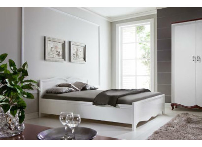 Double bed Milano Classic Bed Beds Marriage Bedroom Wood Designer new MI-2