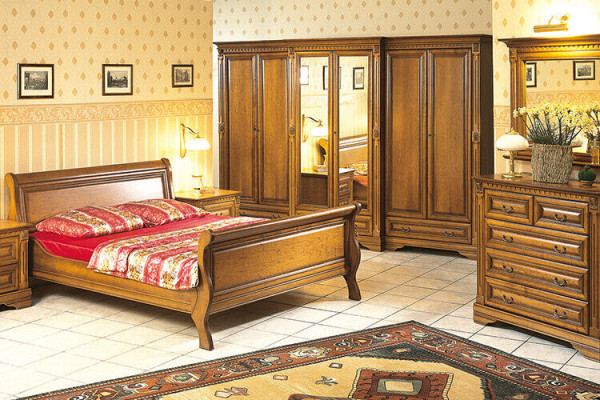 Classic Cabinets Wardrobe Wall Unit Wardrobe Solid Colonial Style O2D