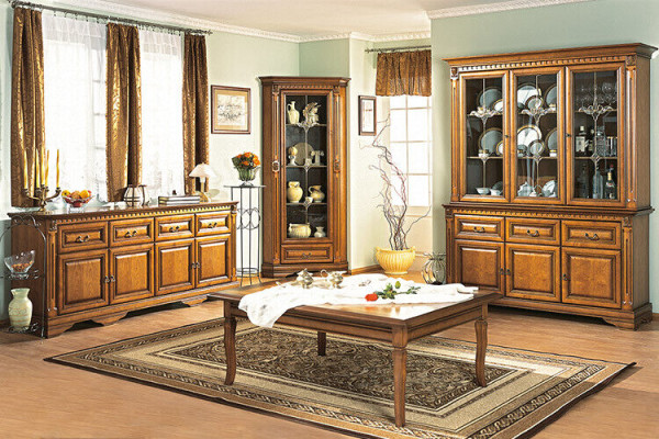 Classic Cabinets Wardrobe Wall Unit Wardrobe Solid Colonial Style O2D