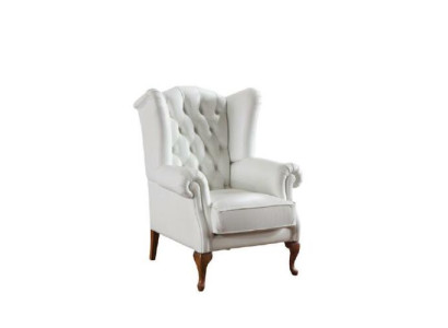 Chesterfield Armchair Full leather Classic TV armchair wing chair CL-FOTEL