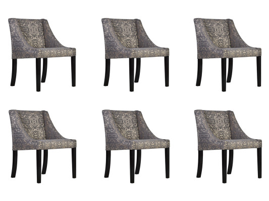 6x Chairs Chair Upholstery Design Lounge Club Seat Lehn Suite Armchair CHANL new