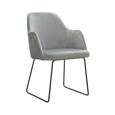 Modern Recliner Chairs Group 6 Chairs Set Gray Upholstery Armrest Design