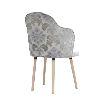 Chair 4x Dining room Upholstered Chair TV Lounge Club Textile Seat Armchair Set