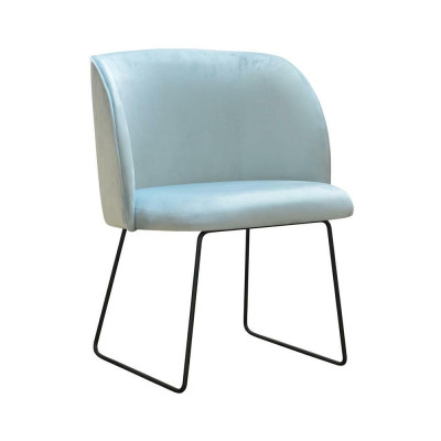 Chair 4x Armchair Dining room Upholstered Chair Lounge Textile Seat Set new Club