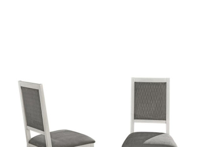 Chair Dining room chair Wood Fabric Dining room Chairs Design Armchair Gray new Lehn new