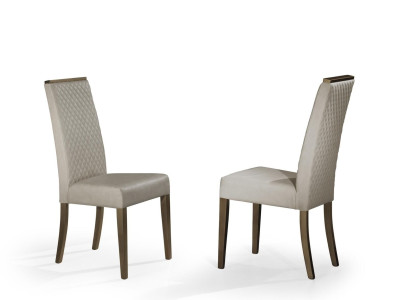 Chair Dining room chair upholstered chair Wood Chairs Lehn Fabric Design new Furniture Gray