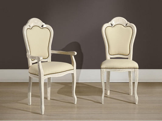Chair with armrest Dining room chair Wood new Dining room Chairs Design Armchair Baroque