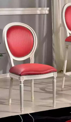 Dining room chair Pink upholstered chair Classic r Textile seating furniture armchair