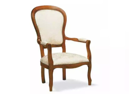 Dining room chair Classic Chair with Armrest Designer Textile Furniture Armchair