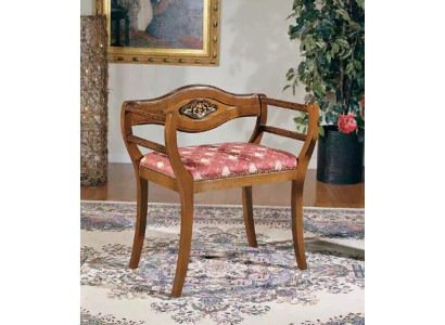 Designer Chair Classic Upholstery Fabric Seating Furniture Living room Armchair