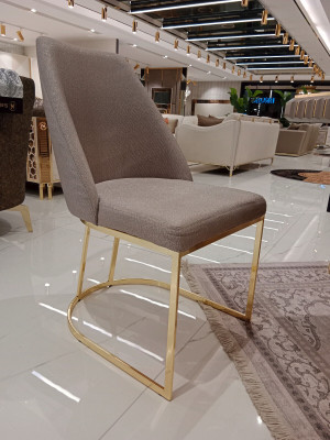 4x Chairs Chair Group Upholstery Design Furniture Dining room Textile