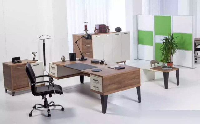 Modern office set Desk Coffee table Filing cabinet Chest of drawers 4 pieces.