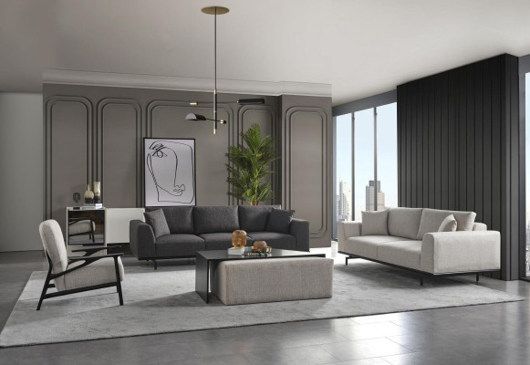 Complete e couch set sofa sofas armchair gray sofa set set 4 pieces