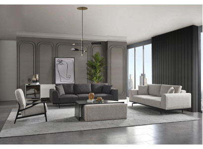 Complete e couch set sofa sofas armchair gray sofa set set 4 pieces