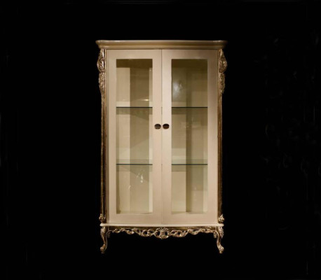 Luxurious Dining room set Dining table 6x Chairs Sideboard Display case Mirror
