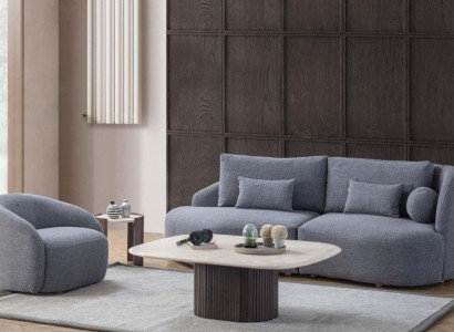 Complete e Living room seating set designer three-seater sofa armchair 2-piece