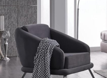 Armchair Textile Modern Furniture Designer Seat Living room Upholstered armchair 84x79x91