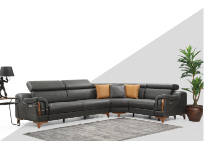 Corner sofa L-shape Sofa Couch Design Upholstery Modern Textile Furniture Living room