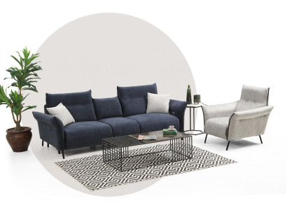 Sofa set Luxury Three Seater Sofa Upholstery Armchair Living room Couch new