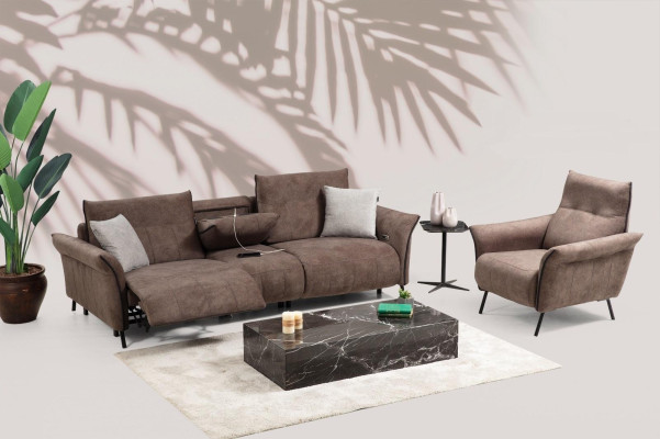 Luxury Complete Set Four Seater Sofa Couch Designer Armchair Modern Furniture