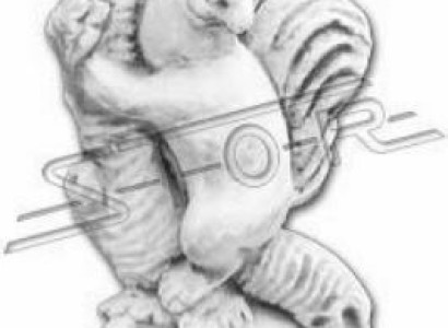 Garden Decoration Ferret Patio Stone Figures Figure Statue Sculpture