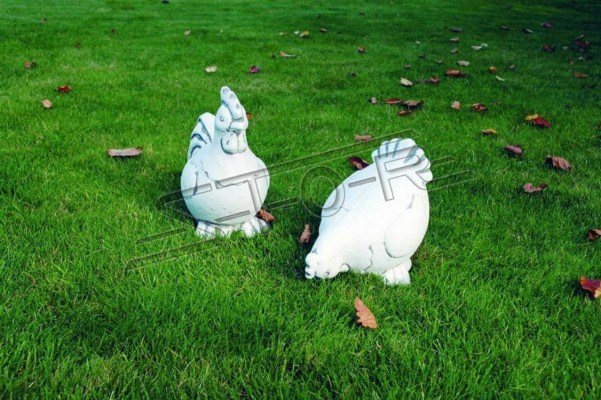 Garden Decoration Chicken Patio Stone Figures Figure Decorative Statue
