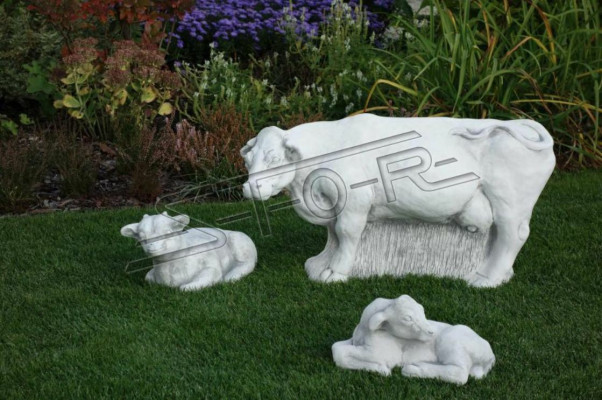Garden Decoration Calf Terrace Stone Figures Figure Decorative Statue