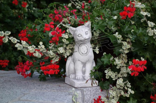 Garden Decoration Cat Decorative Patio Stone Figures Statue
