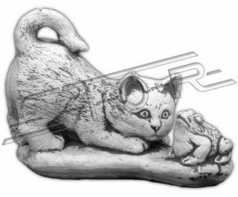 Garden Decoration Cat Statue Sculpture Figures White Sculptures Design