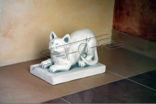 Garden Decoration Cat Patio Decorative Stone Figures Statue