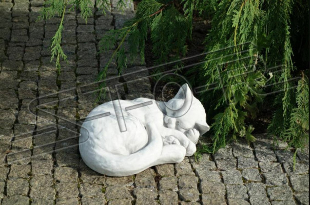 Garden Decoration Cat Patio Stone Figures Figure Decorative Statue