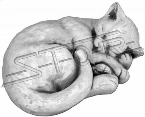 Garden Decoration Cat Patio Stone Figures Figure Decorative Statue