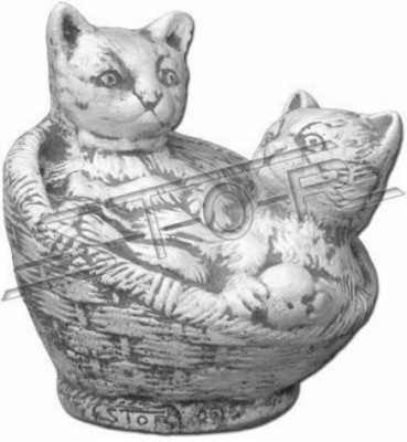 Garden Decoration Cat Patio Stone Figures Figure Decorative Statue
